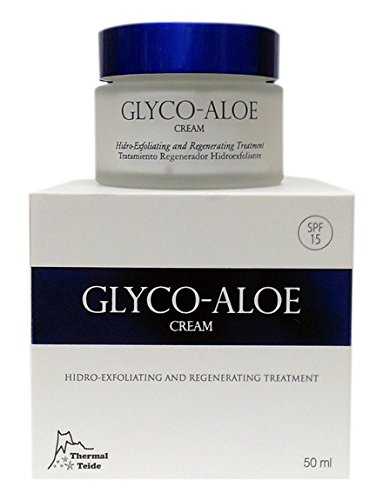 Thermal Teide Glyco-Aloe - Crema exfoliante facial con ácido glicólico, 50 ml