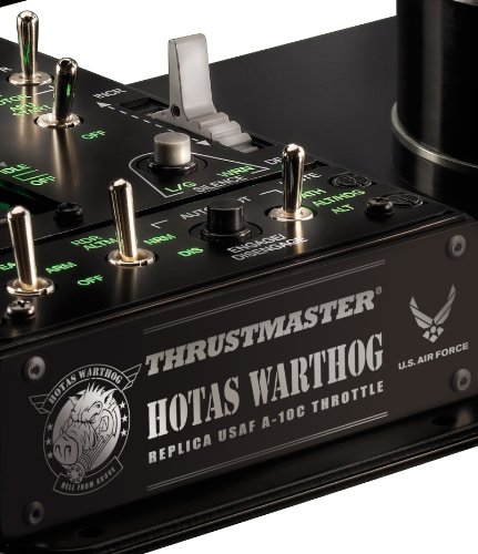 Thrustmaster HOTAS WARTHOG - PC - Joystick + Mando de potencia réplica HOTAS (Hands On Throttle And Stick) del avión de combate U.S. Air Force A-10C