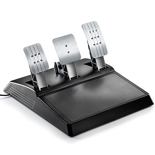 Thrustmaster T-GT - Volante de carreras para PS4 / PC con licencia oficial Gran Turismo Sport - 3 Pedales - Force Feedback