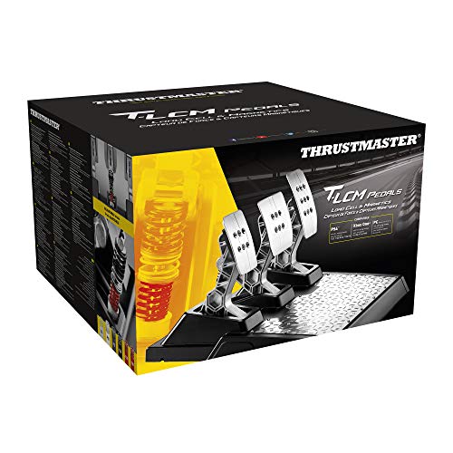 Thrustmaster T-LCM Pedals — Pedales profesionales magnéticos y con “Load Cell” metálicos y ajustables para PC, PS4 y Xbox One