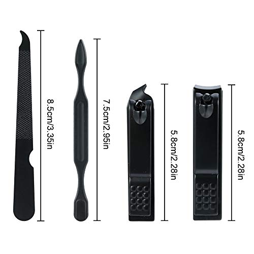 Thursday April Set de Manicura, kit de Pedicura Set de Pedicura Set de Viaje de Pedicura de Manicura Kits de Enfermería Estuche de Viaje de Cuero Estuche de Viaje de Belleza (7 pcs)