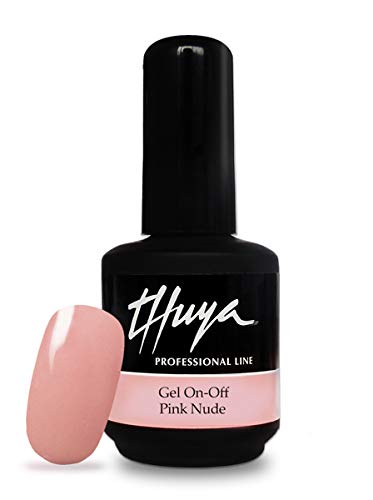 Thuya On-Off, Esmalte de gel de uñas (Tono Pink Nude) - 14 ml.