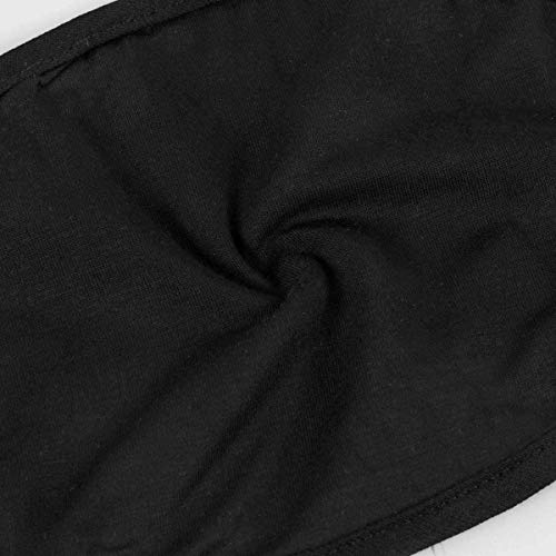 Tianfu – Cubrecara, 5 unidades, negro, lavable, reutilizable, cómodo, un tamaño, neutral, recomendado para hombres y mujeres, jóvenes y mayores