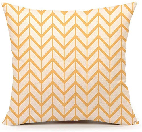 TIDWIACE® Verde y Amarillo Funda de Cojine Funda de Almohada del Hogar Algodón Lino Decorativa Sofá Throw Cojín Decoración Almohada Caso de la Cubierta para Sala de Estar sofás 45x45cm,Juego 4