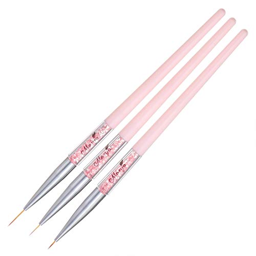 Tienda de Hanks Pincel delineador Flor Rejilla de la Imagen Pintura acrílica Mango de la Herramienta de manicura Dibujo (Color : Blue Rod Blue Diamond)