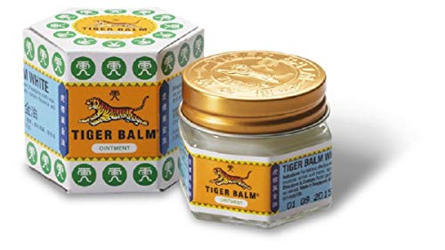 Tiger Balm – Bálsamo del tigre blanco – 30 g, bálsamo, – alivia y descongestiona.