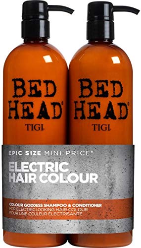 Tigi Bed Head Color Goddess Duo Pack para cabello teñido (champú 750ml y acondicionador 750ml)