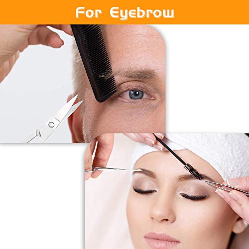 Tijeras Cejas, 3 piezas Pequeñas Manicura Tijeras para Barba, Tijeras Uñas Curvas para Hombres y Mujeres para Recortar Cejas / Uñas / Vello Facial / Bigote / Nariz Vello