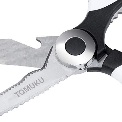 Tijeras de Cocina Tomuku multifunción Tijeras Acero Inoxidable Ultra Afiladas Con Funda Protectora Para Cuchilla