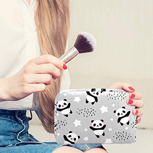 TIKISMILE - Neceser de maquillaje con panda feliz y lindo