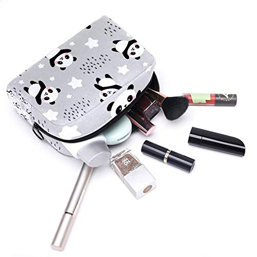 TIKISMILE - Neceser de maquillaje con panda feliz y lindo