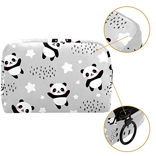 TIKISMILE - Neceser de maquillaje con panda feliz y lindo