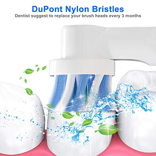 Tikola Recambios Cepillo para Pro Genius y Smart, Cabezales de Cepillo de Dientes, Recambios para Cepillo de Dientes Eléctrico Recargable con Precision, Floss, Cross, Whitening