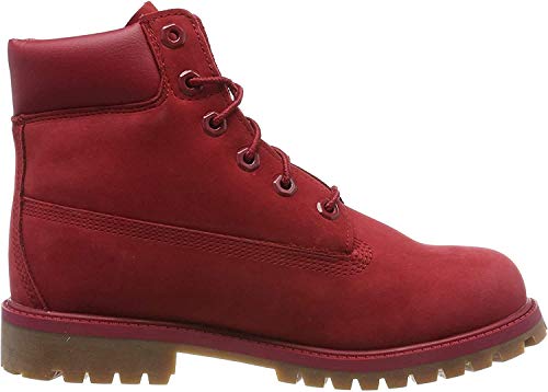 Timberland 6 Inch Premium Waterproof (Toddler), Botas Clasicas Unisex-Niños, Rojo Medium Red Nubuck, 20 EU