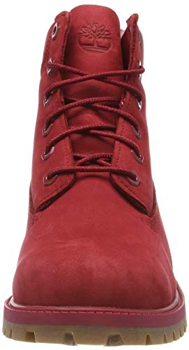 Timberland 6 Inch Premium Waterproof (Toddler), Botas Clasicas Unisex-Niños, Rojo Medium Red Nubuck, 20 EU
