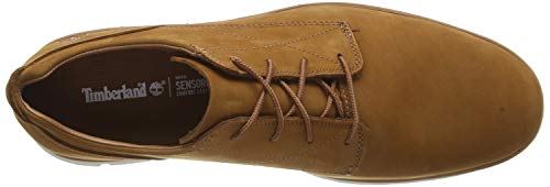 Timberland Bradstreet Plain Toe Sensorflex, Zapatos de Cordones Oxford para Hombre, Marrón Rust Nubuck, 44 EU