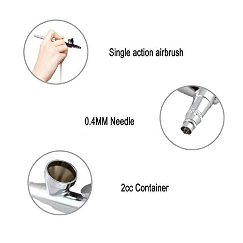 Timbertech Basic Makeup System MK-100 met Foundation Airbrush Makeup Revolution Fácil limpio y rápido para un maquillaje perfecto.