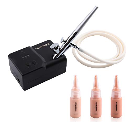 Timbertech Basic Makeup System MK-100 met Foundation Airbrush Makeup Revolution Fácil limpio y rápido para un maquillaje perfecto.
