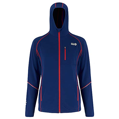 Time To Run Chaqueta Térmica Deportiva para Hombre con Capucha Running M Azul Medianoche