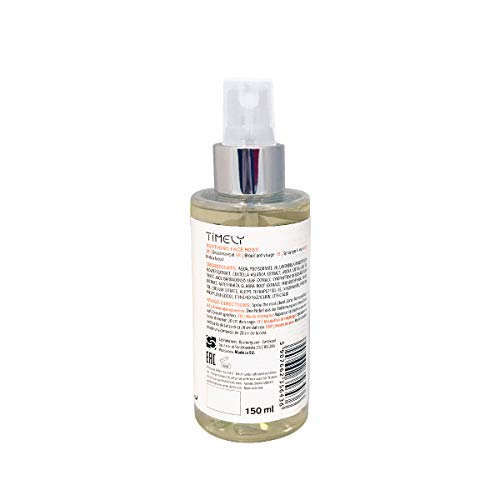 Timely - Bruma facial calmante 2 en 1 tonificante y refrescante, 150 ml