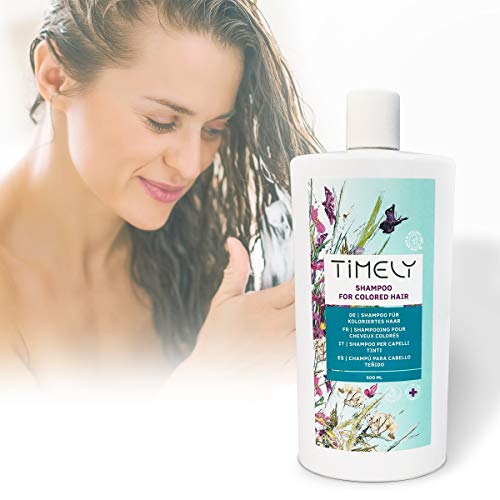 Timely - Champú protector del color para cabello teñido, 500 ml