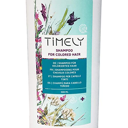 Timely - Champú protector del color para cabello teñido, 500 ml
