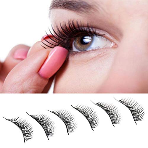 TIMESETL 60 Pares Pestañas Postizas Naturales, 6 Tamaños Ultra Finas Pestañas Falsas Sueves y Flexibles para Diaria, Fiestas