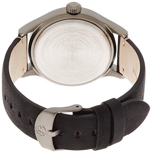 Timex Expedition - Reloj análogico de cuarzo con correa de cuero para hombre, Negro (Negro)