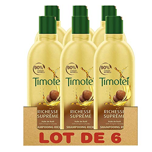 Timotei Riqueza Suprema - Champú, 300 ml, Pack de 6