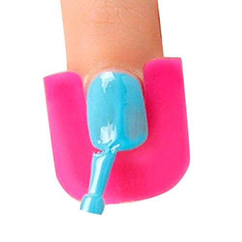 TININNA 26pcs Impermeable Dedo de manicura para uñas Polaco Shield Protector Plantillas Herramientas de moldes
