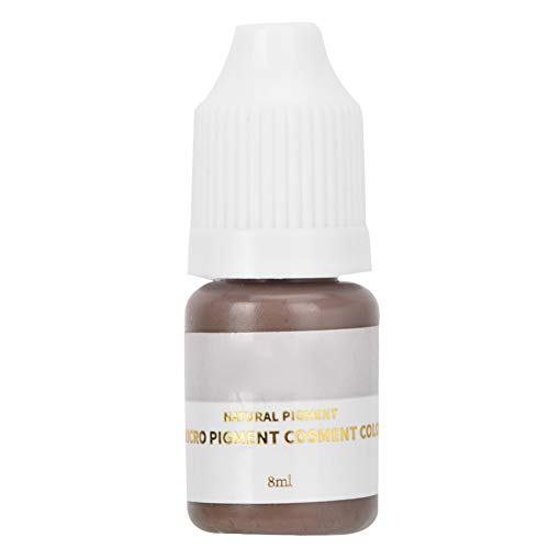 Tinta de pigmento microblading de 8 ml, maquillaje permanente de cejas semipermanente, color de línea de ojo de tinta de pigmento de tatuaje
