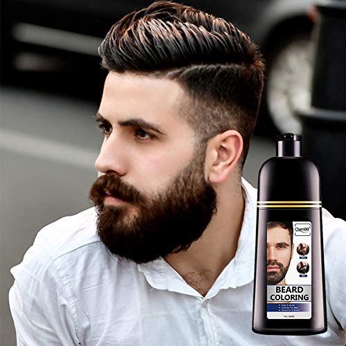 Tinte Barba, Colorante de Barba, Tinte Colorante en Champú Para Barba y Bigote Para Hombre(200ml)