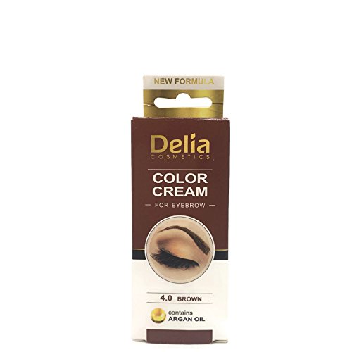 Tinte profesionales para cejas y pestañas profesionales, 15 ml Delia KIT Negro/Marrón/Marrón Oscuro (Marrón)