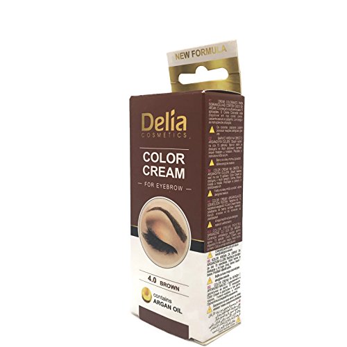 Tinte profesionales para cejas y pestañas profesionales, 15 ml Delia KIT Negro/Marrón/Marrón Oscuro (Marrón)