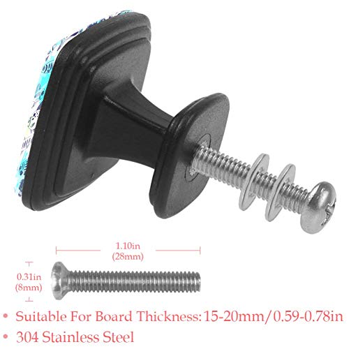 Tiradores de cajones Mango de vida marina Patrón de animales de pescado Oficina en el hogar Cocina Armario Armario Herrajes de vidrio Puertas de gabinetes para puertas de cajones