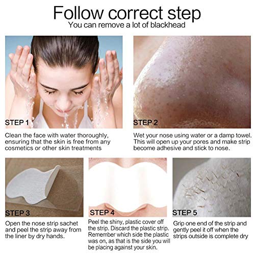 Tiras de eliminación de puntos negros Cuidado de la piel de la nariz Agradable para la piel Práctico para aliviar los poros dilatados para uso doméstico