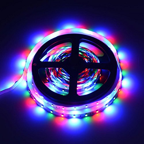 Tiras LED, potencia integral resistente al agua con USB 3528 RGB, cadena de luces con 44 opciones en el mando a distancia para Navidad, cocina, fiestas, decoración interior y exterior (3M)
