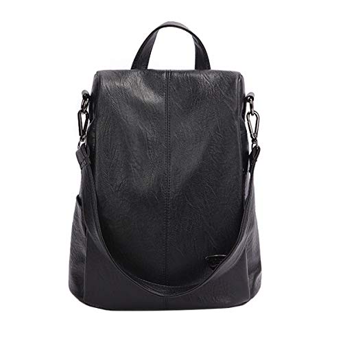 Tisdaini Bolsos Mochila Mujer Moda antirrobo Cuero Artificial autentico Casual Viaje Escolares Bolsos