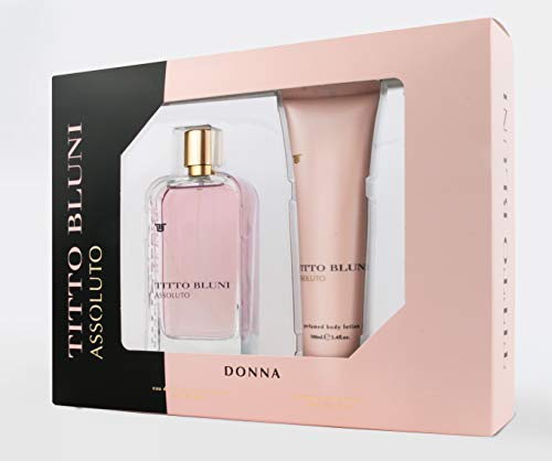 Titto Bluni Assoluto Donna Eau de Toilette Natural Spray 75ml + Body Lotion 100ml
