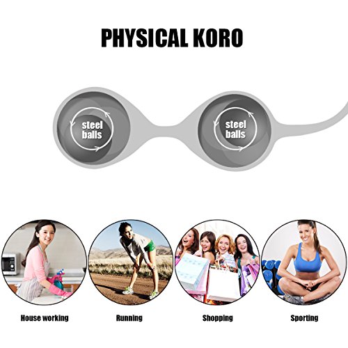 Tivinity Bolas Chinas de Silicona Kegel Ejercitador Para Suelo Pélvico Mujer y Mejorar el Control de la Vejiga Ejercicio de Contracciones Vaginal