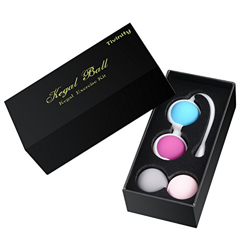 Tivinity Bolas Chinas de Silicona Kegel Ejercitador Para Suelo Pélvico Mujer y Mejorar el Control de la Vejiga Ejercicio de Contracciones Vaginal
