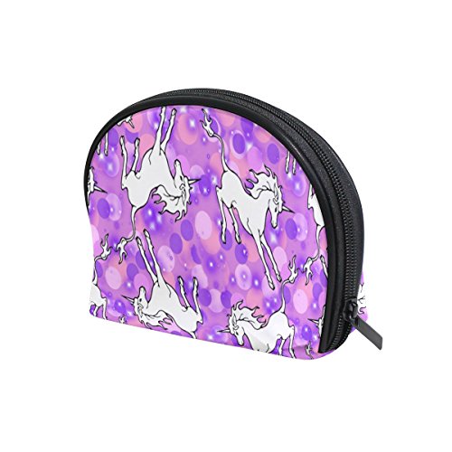 TIZORAX - Bolsa de maquillaje para mujer, diseño de unicornios