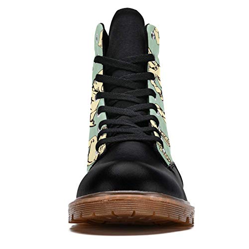 TIZORAX Deporte De Béisbol Impresiones De Alta Parte Superior Con Cordones Clásicos De Lona De Invierno Botas De Escuela Zapatos Para Hombres, color Multicolor, talla 44 EU