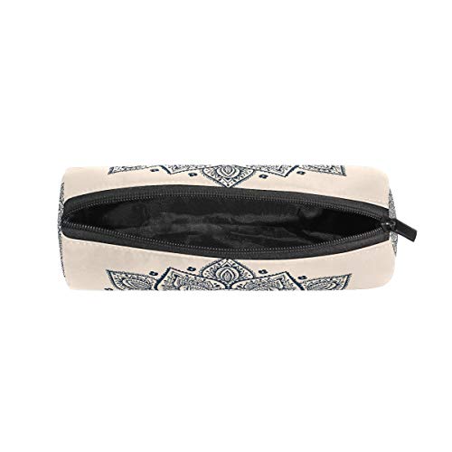 TIZORAX Hippie - Estuche para lápices de mandala con cremallera, organizador de monedas, cosméticos, para mujeres, adolescentes, niñas, niños