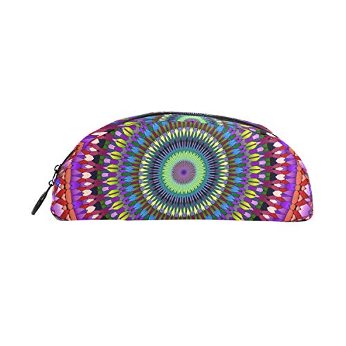 TIZORAX Hippie Mandala - Estuche para lápices de bohemio y papelería, bolsa para cosméticos para adolescentes, niñas, niños y niños
