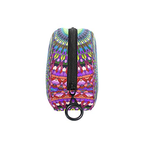 TIZORAX Hippie Mandala - Estuche para lápices de bohemio y papelería, bolsa para cosméticos para adolescentes, niñas, niños y niños