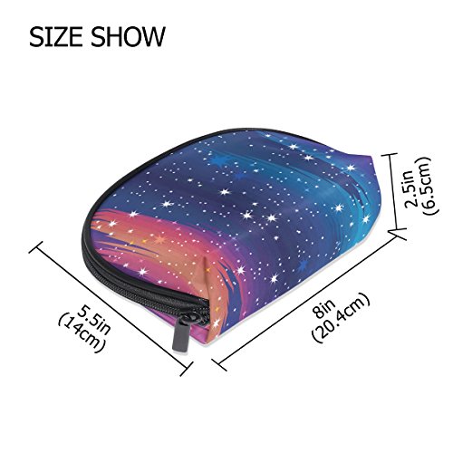 TIZORAX Northern Lights and Winter Nature - Neceser de maquillaje para mujer y niña