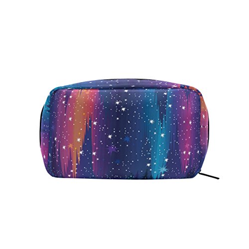 TIZORAX Northern Lights and Winter Nature Práctica bolsa de maquillaje bolsa de viaje organizador de maquillaje