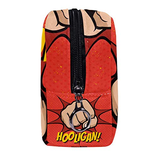 TIZORAX Rogue Puño Maquillaje Bolsa Neceser para Mujeres Cuidado de la Piel Cosmético Práctico Bolsa Cremallera Bolso