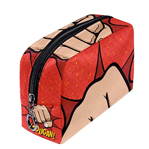 TIZORAX Rogue Puño Maquillaje Bolsa Neceser para Mujeres Cuidado de la Piel Cosmético Práctico Bolsa Cremallera Bolso